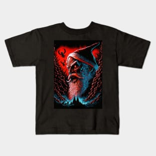 Evil Santa Metal Christmas Kids T-Shirt